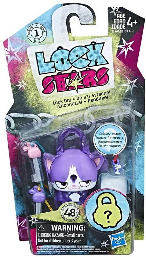 | Hasbro Lock Stars figuur Cat Paars 5 delig Lock Stars van Hasbro: review + verkooppunt | MoodKids