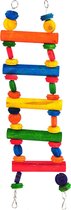Happy Pet Playtime Multiwood Brug - Vogelspeelgoed - 72 x 18 x 4 cm