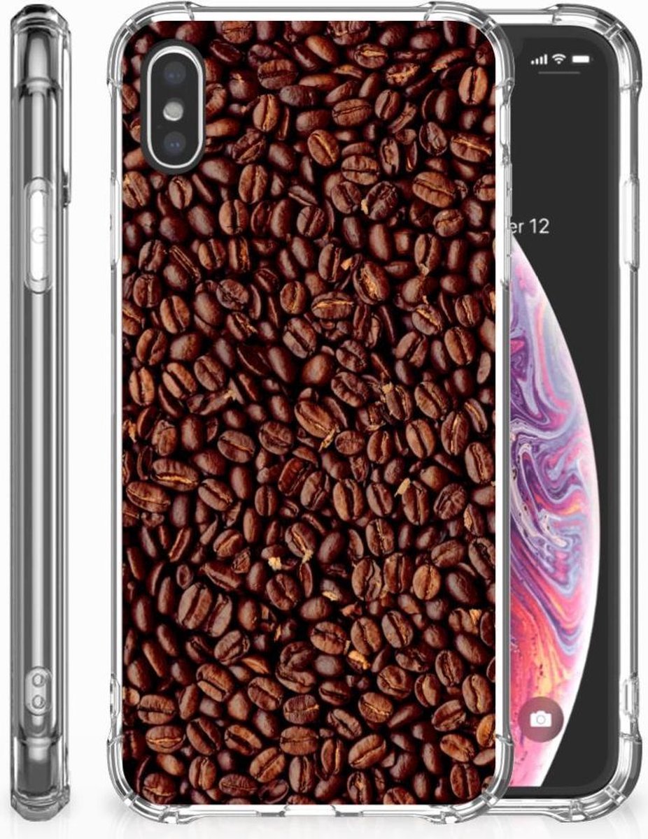 Apple iPhone Xs Max Beschermhoes Koffiebonen