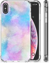 Geschikt voor iPhoneXs | X/10 Backcase Watercolor Light