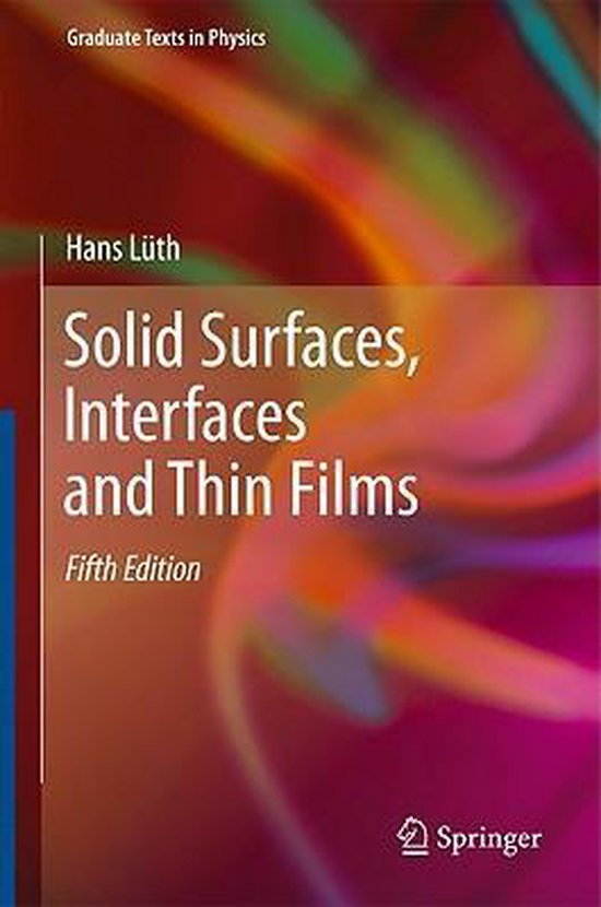 Boekomslag van 'Solid Surfaces, Interfaces and Thin Films', vijfde editie, door Hans Lüth.