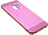 Roze back cover hoesje Geschikt voor Samsung Galaxy S9