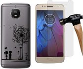 MP Case screenprotector + Gratis Love back cover voor Motorola Moto G5s