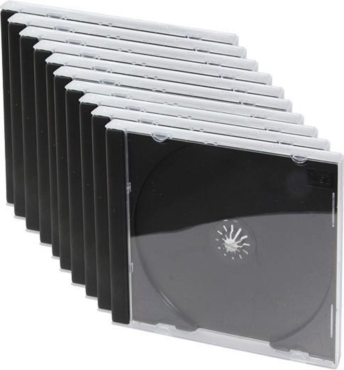 LogiLink NB0050 CD-doosje 1 schijven Zwart, Transparant