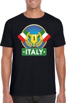 Zwart Italie supporter kampioen shirt heren S