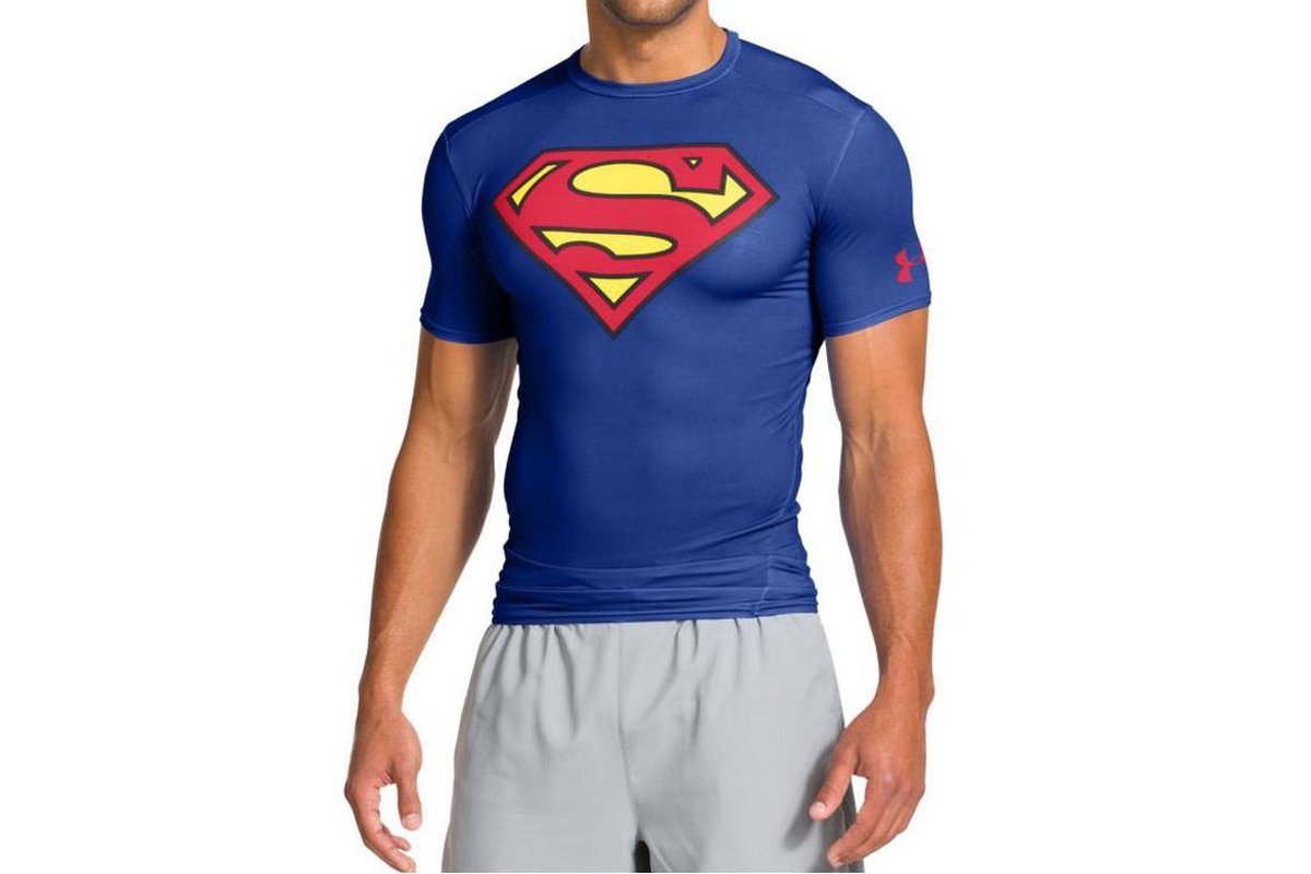 Under Armour Alter Ego Superman Compression SS - Royal/Red - Extra Large |  bol.com