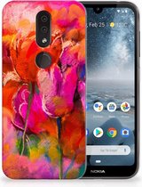 Nokia 4.2 TPU Hoesje Design Tulpen