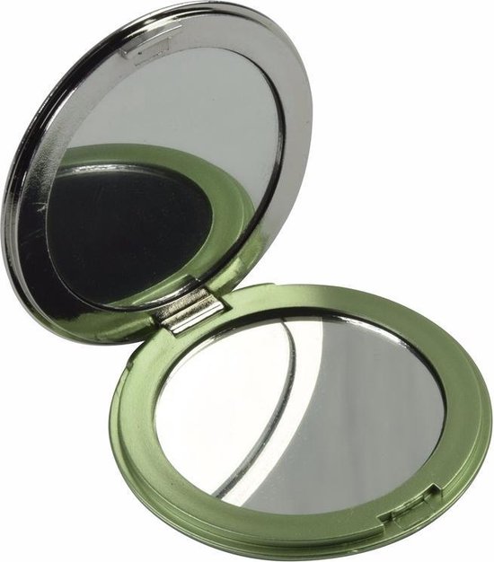 verwijderen Zijdelings Charlotte Bronte Zak spiegeltje groen - make up spiegel | bol.com
