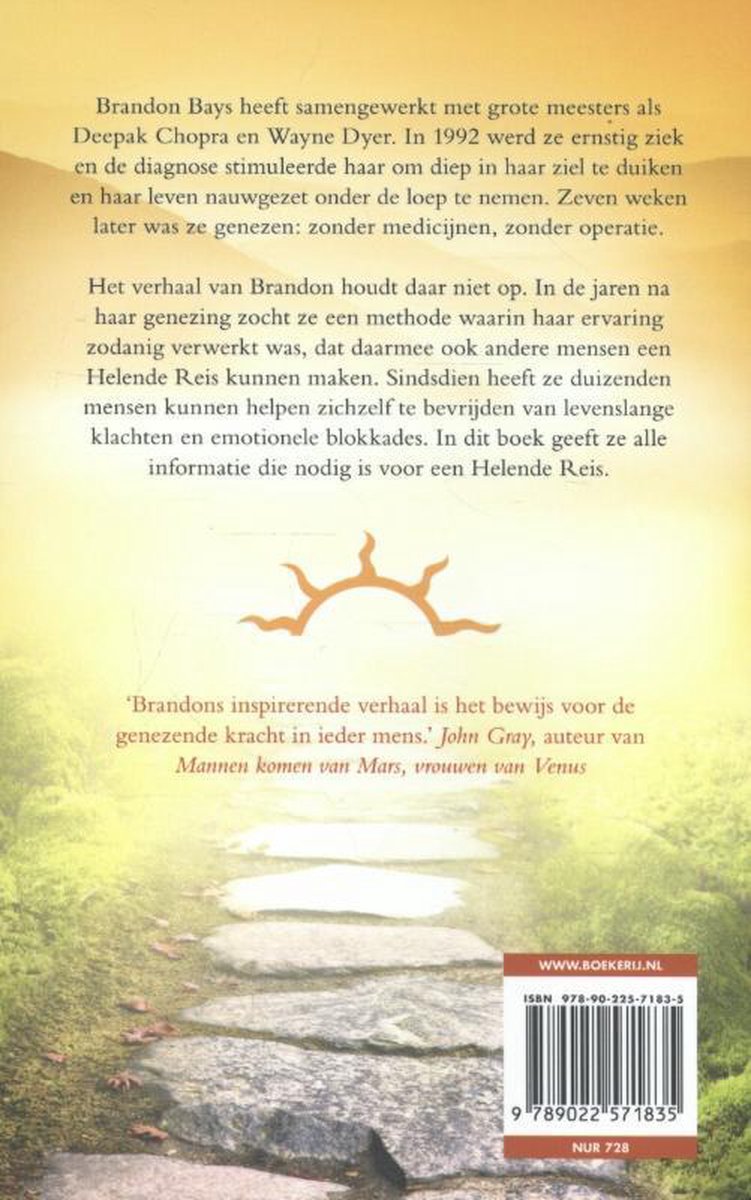De helende reis - back cover