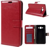 Cyclone wallet hoesje Samsung Galaxy J1 2015 SM-J100H rood