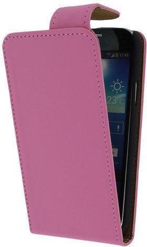 metro afstand Moskee Samsung Galaxy S1 i9000 flip case hoesje roze | bol.com