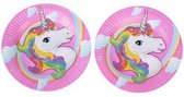 10 stuks unicorn / eenhoorn papieren bordjes