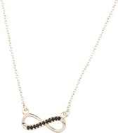 Behave® Dames ketting zilver-kleur infinity 40 cm