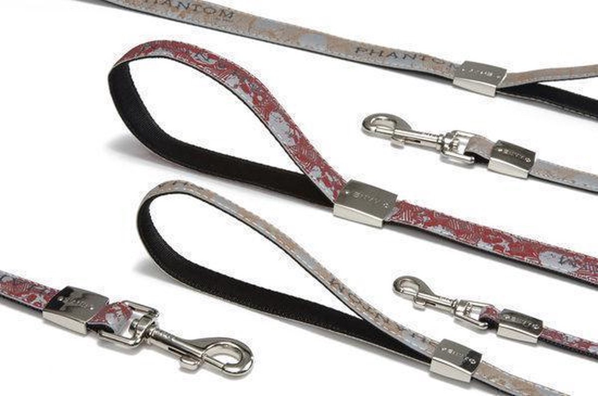Beeztees Envy looplijn hond Phantom. Rood 120 cm