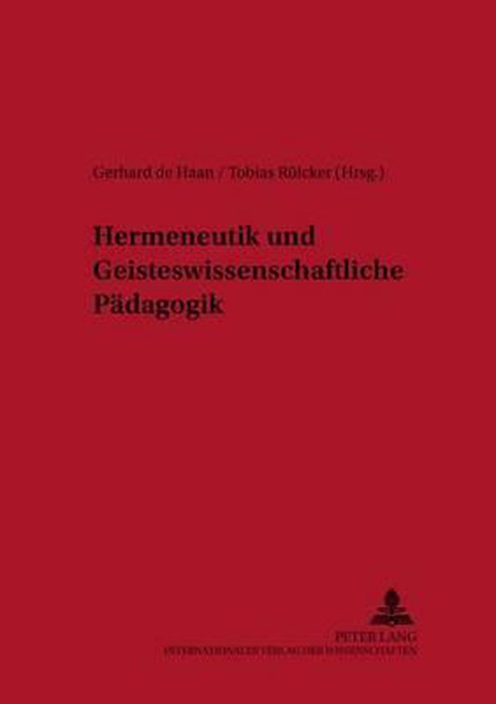 Hermeneutik und Geisteswissenschaftliche Pädagogik - cover