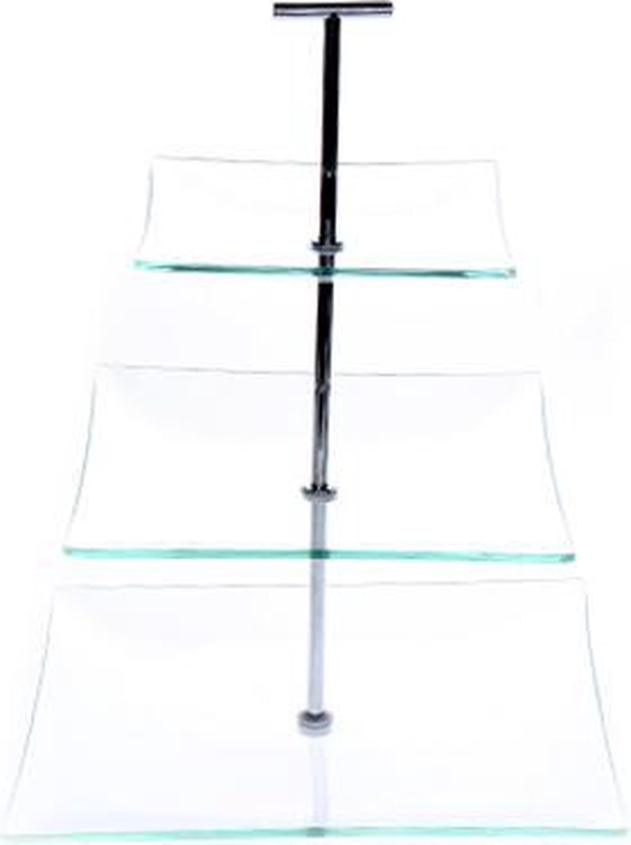 Cosy & Trendy Etagere Met 3 Niveaus - Glas - 25-20-15 cm x 30 cm