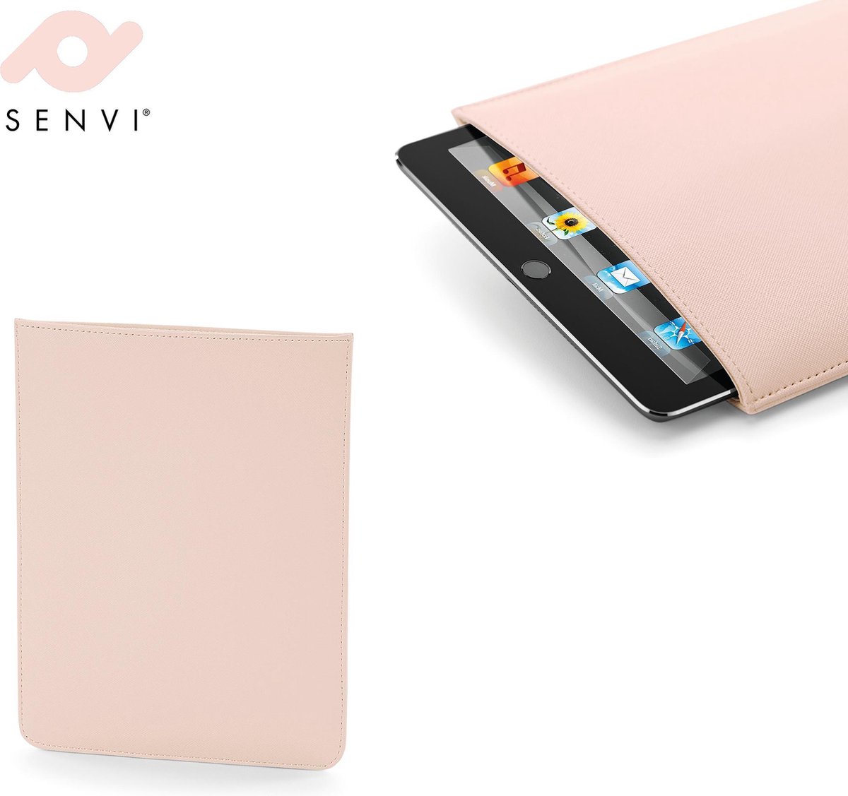 Senvi - iPad® Cover - Leather-look - Kleur Roze