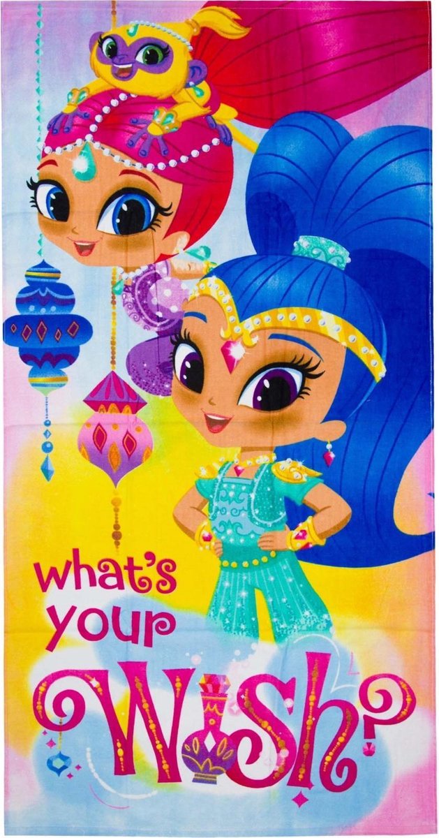 Shimmer & Shine What's your wish? - Strandlaken - 70 x 140 cm - Multi