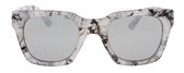 Icon Eyewear Zonnebril NOVA - Montuur in Marmer look - Zilver spiegelende glazen