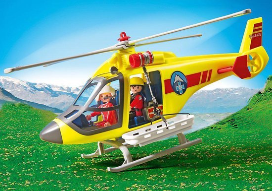 Playmobil City Life 70048 Hélicoptère de secours - Playmobil
