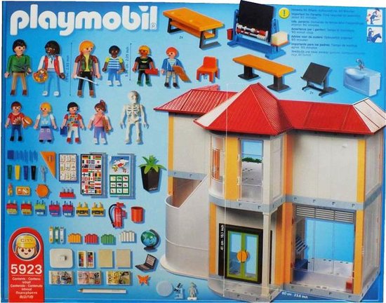 Playmobil - 5923 - Jeu De Construction - Ecole avec 3 Salles De Classe :  : Jeux et Jouets