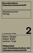 Hilfsmittel Und Arbeitstechniken Der Literaturwissenschaft
