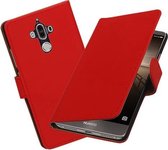 BestCases.nl Huawei Mate 9 Effen booktype cover Rood