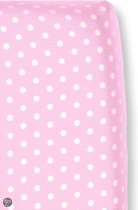 Cottonbaby Stip - Hoeslakentje 60x120 cm - Roze