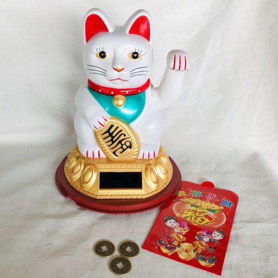 Porte-Bonheur Japonais Chat Blanc