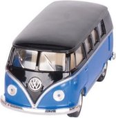 Goki Volkswagen Classic Bus Blauw / Zwart (1962) 13 Cm