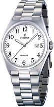Festina F16374/1 Klassiek - Horloge - Staal - Zilverkleurig - 40 mm