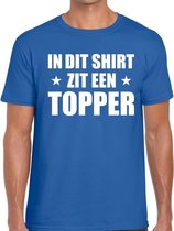 In dit shirt zit een Topper t-shirt blauw voor heren 2XL