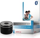 KÖNIG Tragbarer Bass Pump Bluetooth-Lautsprecher, Schwarz [für Smartphones/Tablets]
