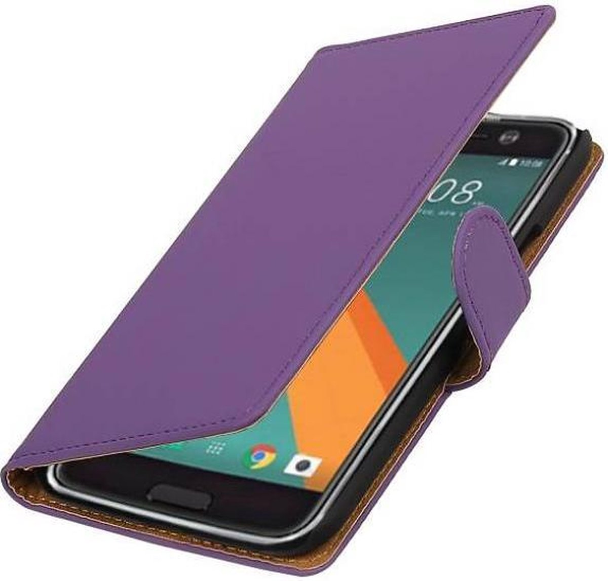 Bookstyle Wallet Case Hoesje Geschikt voor HTC 10 Paars
