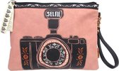 Penny black clutch bag