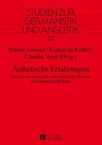 Studien zur Germanistik und Anglistik 22 - Aesthetische Erfahrungen