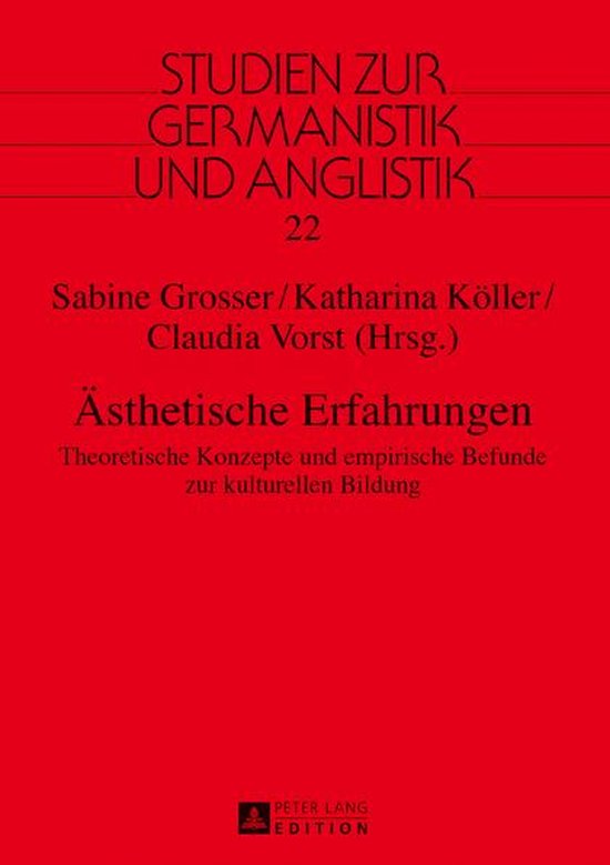 Studien zur Germanistik und Anglistik 22 - Aesthetische Erfa ... - cover