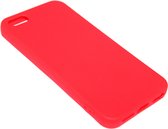 Rood siliconen hoesje Geschikt voor iPhone 5/ 5S/ SE