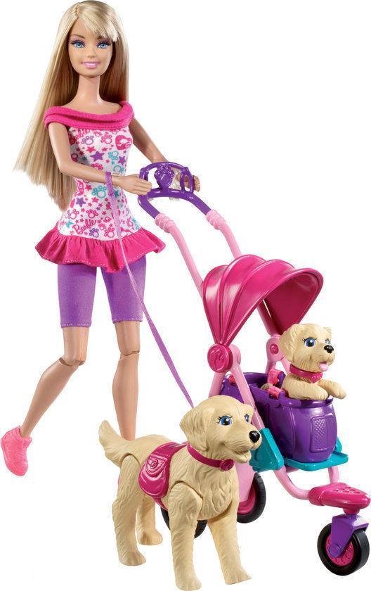 Een computer gebruiken Doe het niet Distributie Barbie Puppy & Kinderwagen | bol.com