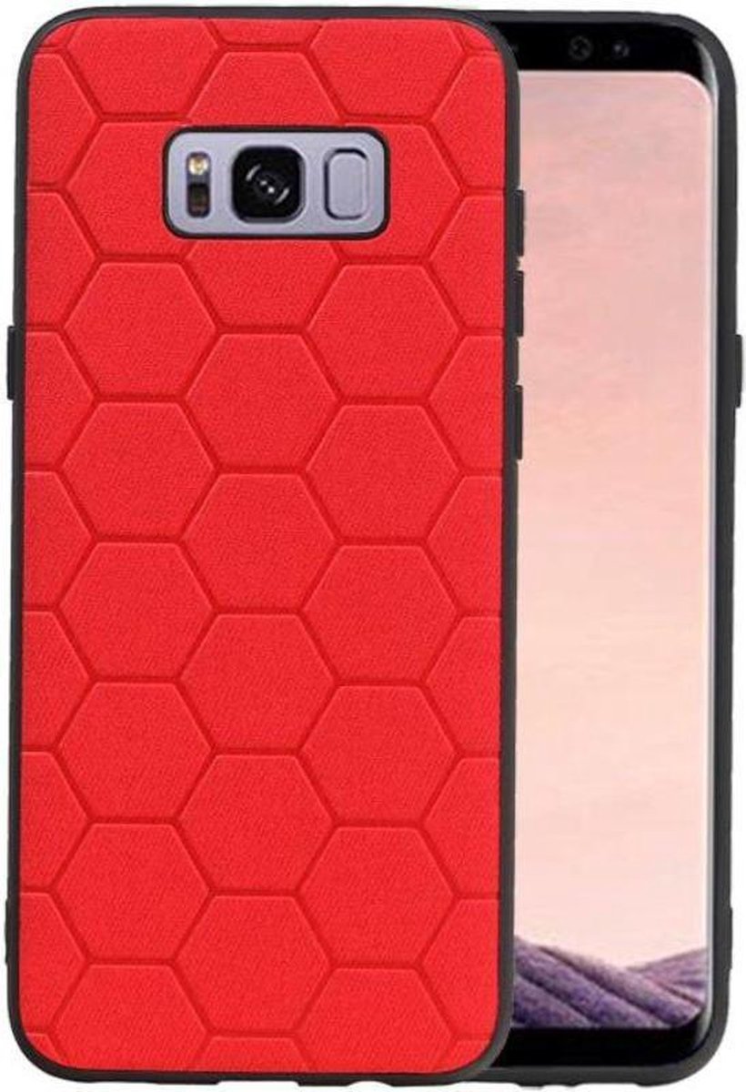 Rood Hexagon Hard Case voor Samsung Galaxy S8 Plus