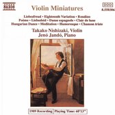 Takako Nishizaki & Jenö Jandó - Violin Miniatures (CD)