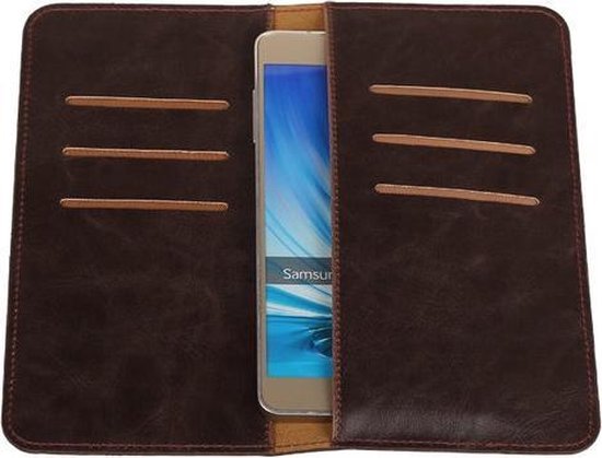 Portefeuille Mocca Pull-up Large Pu pour Samsung Galaxy On5 | bol.com