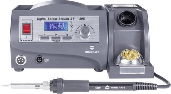 TOOLCRAFT ST-80D Soldeerstation Digitaal 80 W 150 - 450 °C Incl