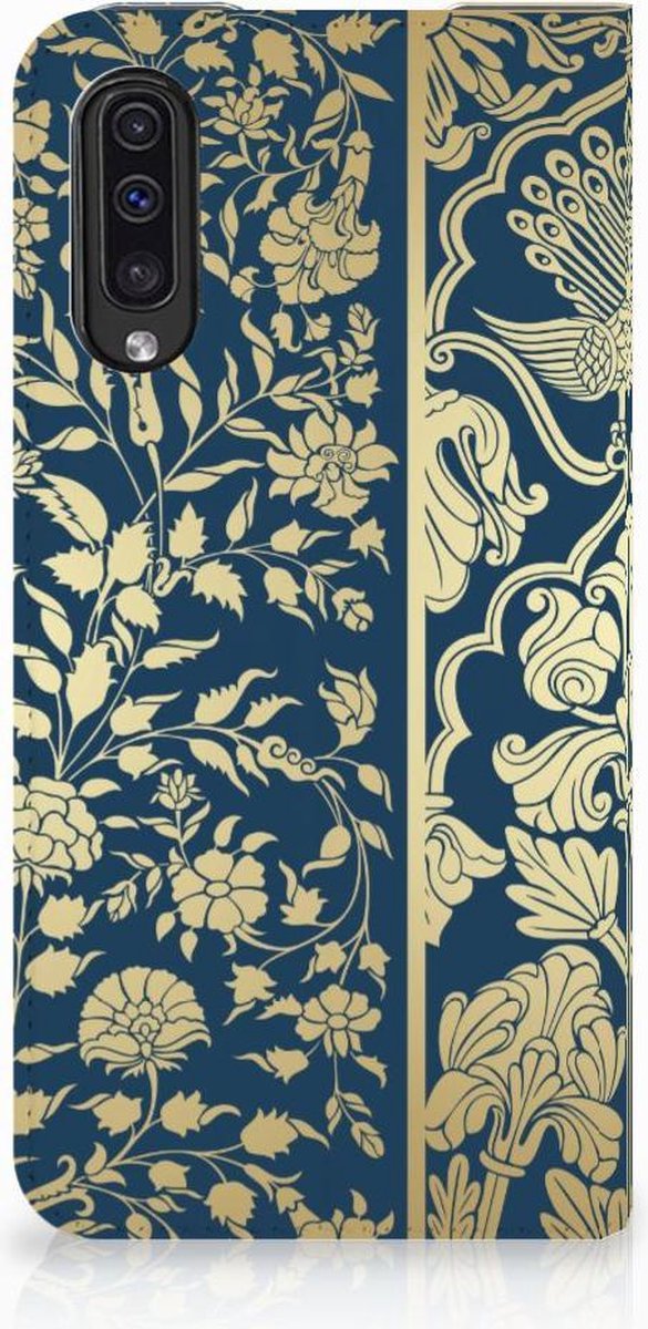 Book Case voor Samsung Galaxy A50 Smart Cover Beige Flowers