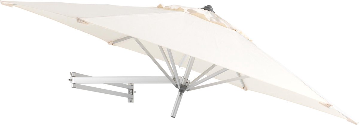 Bol.com Easysol Parasol - Muurparasol - Balkonparasol - Ecru - 250 cm diameter - Muurparasol ROND - Parasols - Balkon Parasol - ... aanbieding