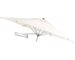 Easysol Parasol - Muurparasol - Balkonparasol - Ecru - 250 cm diameter - Muurparasol ROND - Parasols - Balkon Parasol - Tuinparasol - Balkonparasol kantelbaar - Wandparasol