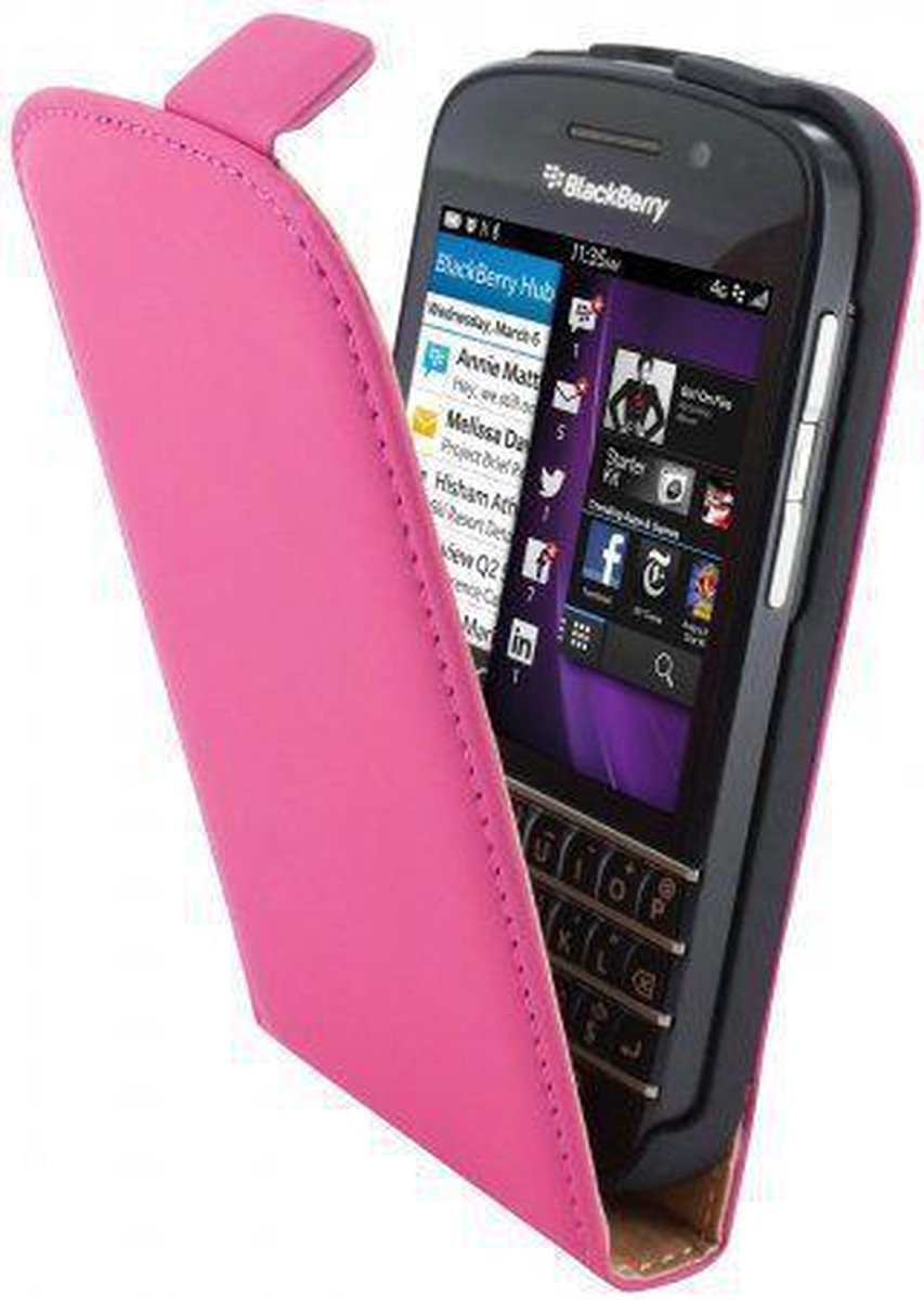 Mobiparts Premium Flip Case BlackBerry Q10 Pink