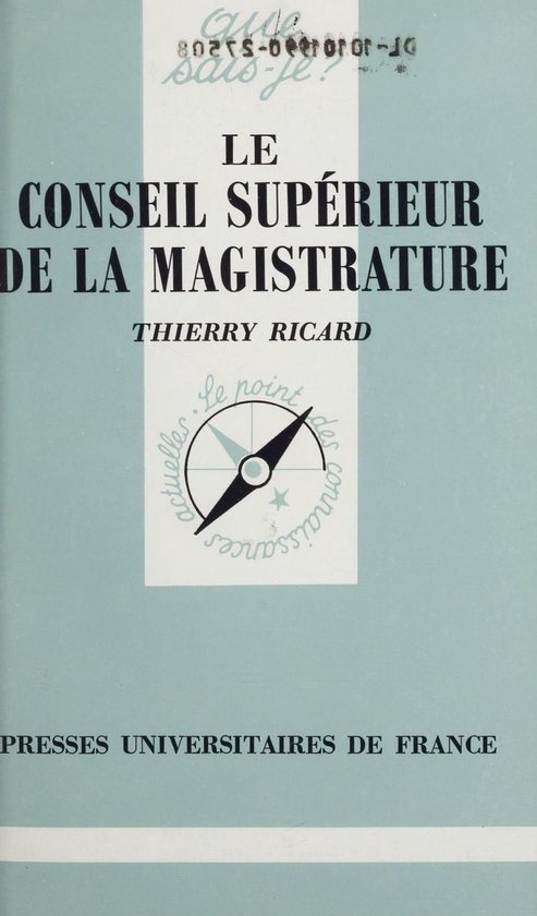 Le Conseil supérieur de la magistrature - cover