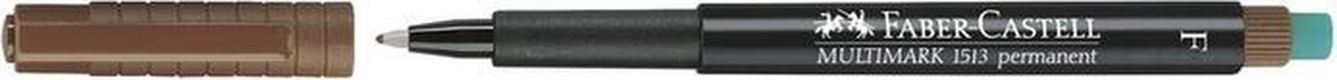 Marker Faber Castell Multimark permanent F bruin