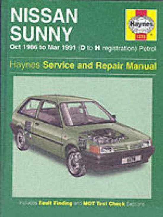 Nissan Sunny 1986-91 Service and Repair Manual